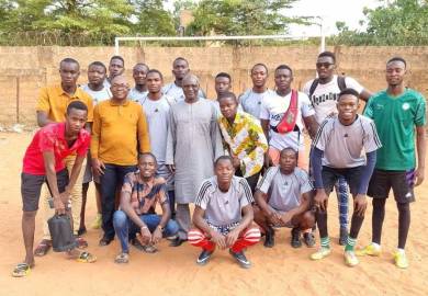 Match de football au CSP ALGOZA, opposant les membres du BDE actuels et anciens et les délégués de classe 2021-2022