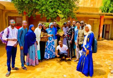 Le BUREAU DES ÉTUDIANTS DE L'IAT ont décidé ce jour 03 août 2022 de planter un arbre à la VILLA KCB